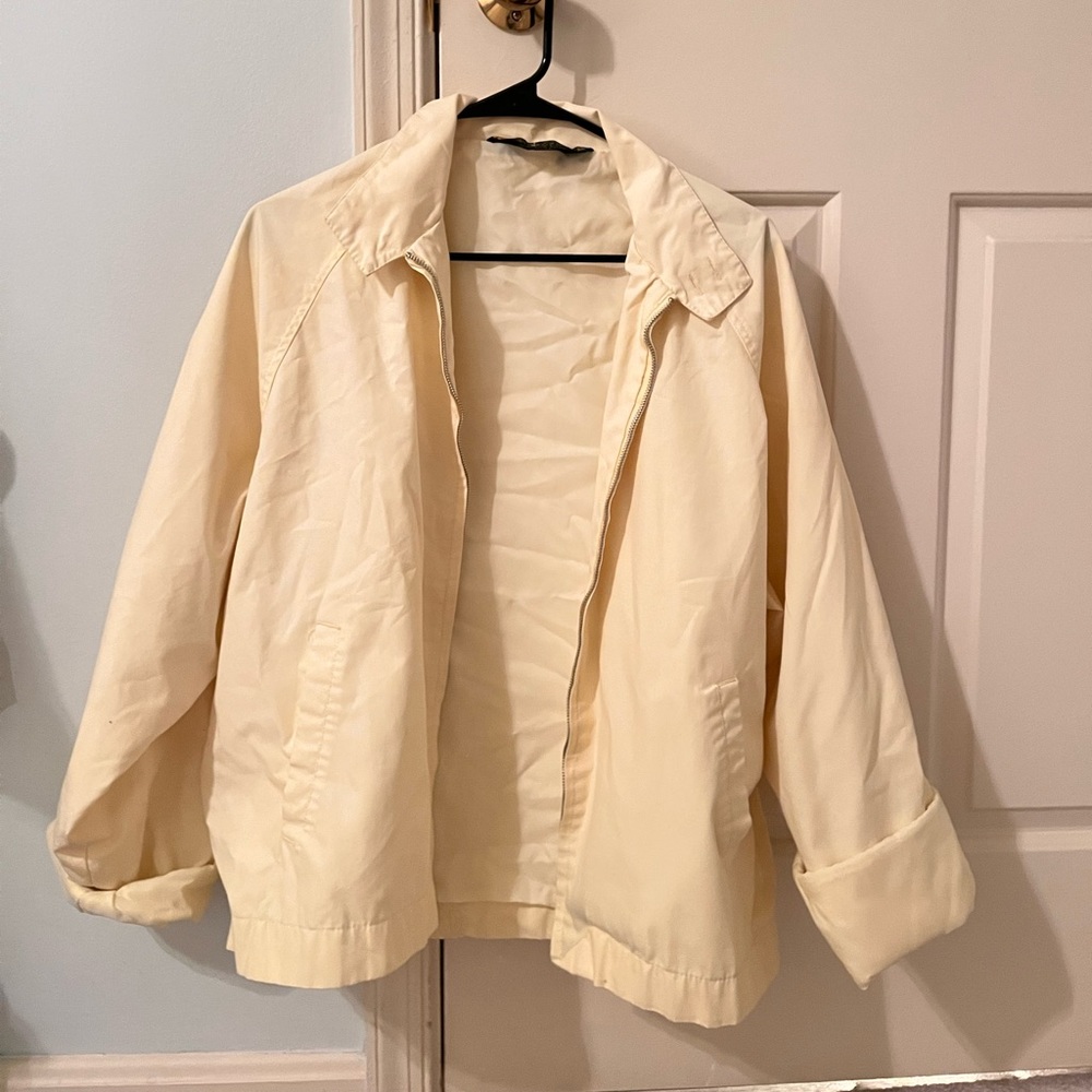 Vintage yellow zip up jacket